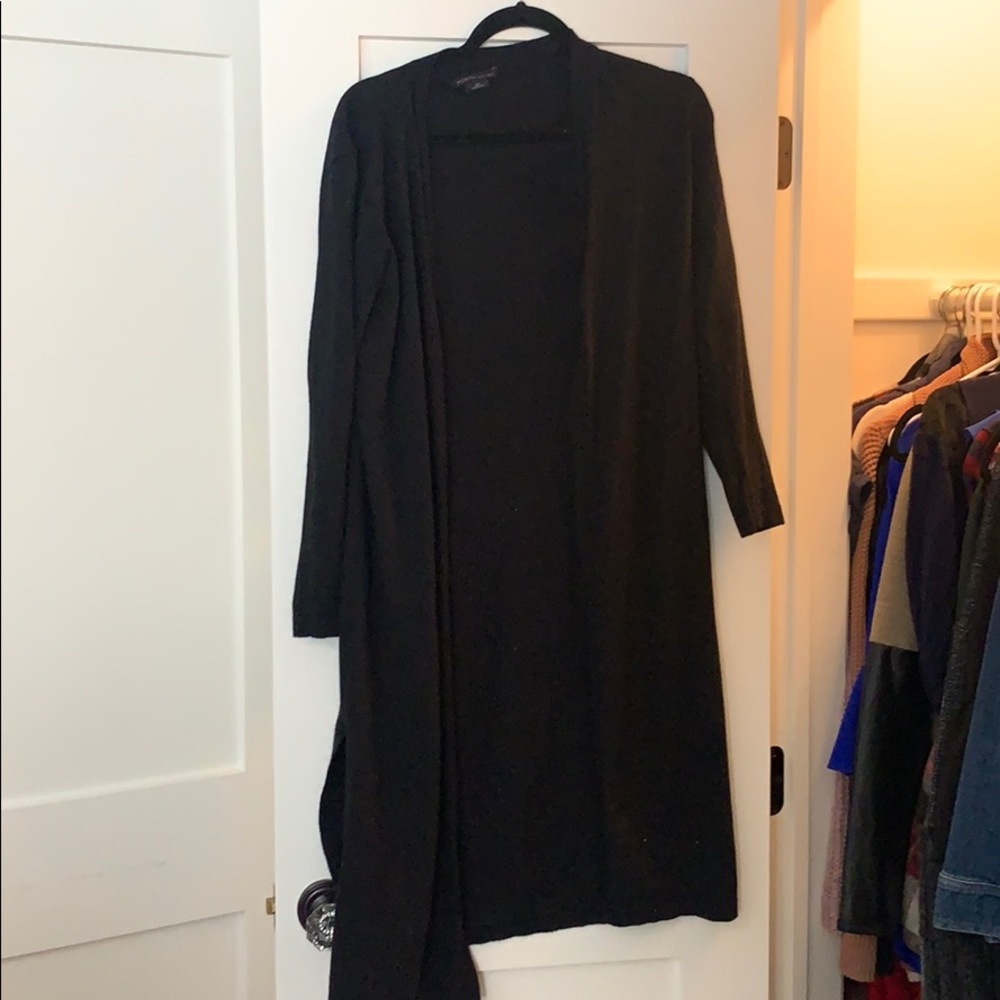 Black cardigan